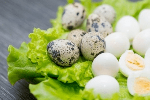 Quail eggs for power