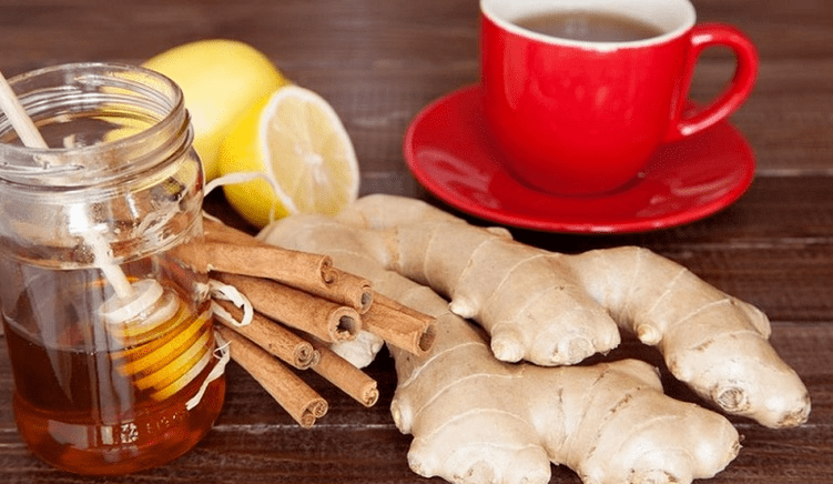 healthy drink with ginger for power